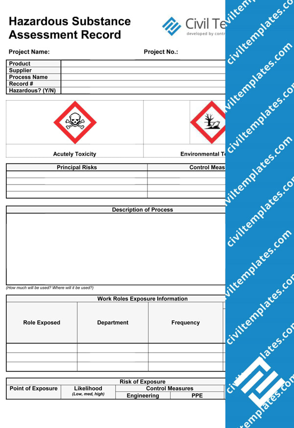 Hazardous Substance Assessment Record