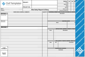 Daily Diary report - template